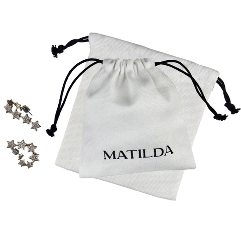 Recyclable Organic Custom Print Logo Cotton Drawstring Bag Canvas Jewelry Dust Pouch Candles Perfume Combs Cotton Pouch Bag