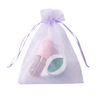 24 Colors Custom Logo Drawstring Organza Mesh Bag 7x9cm Portable Jewelry Perfume Cosmetic sachet for Mini Candy Packing Gifts