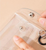 Button Transparent Ziplock Packaging Lanyard Reusable Jewelry Packaging Bag Pvc Bag