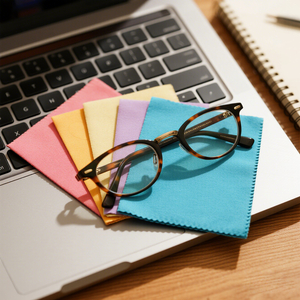 Custom Print Microfiber Glasses Cleaning Cloth Sunglasses Cleaning Wipe Cloth Custom Logo Eyeglass Cleaning Cloth