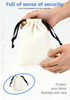 Big Cotton Canvas and Twill Bag for Real Estate Gift A4 Album or Shirt Packaging Custom Cotton Drawstring Tote Pouch