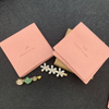 Yu Custom Microfiber Jewelry Pouch with Envelope Style Band Earrings Accepts Touch and Debossed Printing for Gift Display