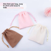 Luxury Color Velvet Jewelry Storage Bag Custom Logo Printed Velvet Drawstring Perfume Gift Packing Pouch