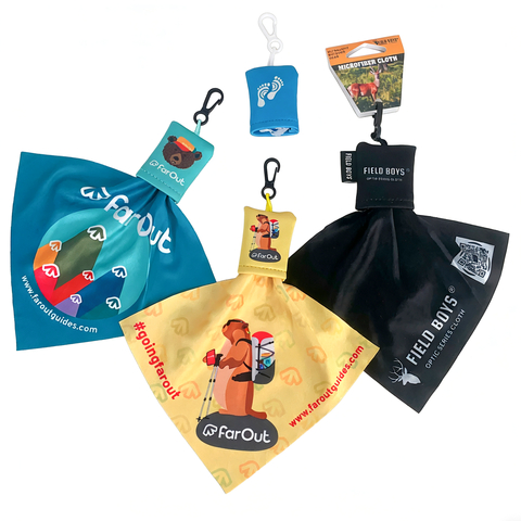 Reusable Custom Printed Gift Sling Cloth Key Chain Small Bag Microfiber Cloth Portable Digital Sunglasses Glasses Cleaning Cloth