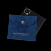 Wholesale Custom Logo Small Multicolor Earring Necklace Bracelet Ring Velvet Envelope Flap Packaging Microfiber Jewelry Pouch