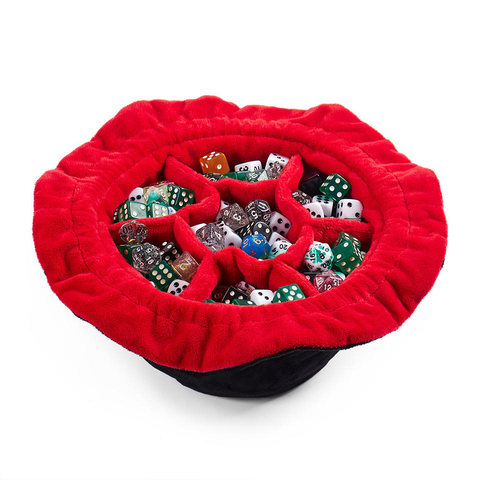 Customized Velvet Multi-Purpose Crystal Square Dice Storage Bag Number Chess and Card Game Toy Dice Storage Bag