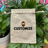 Eco-Friendly Custom Printing Logo Linen Jute Drawstring Travel Pouch Reusable Biodegradable Hemp Burlap Bags for Jewelry Makeup
