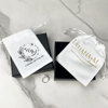 7X9cm Custom Silky Velvet Drawstring Bag Custom Logo Printed Drawstring Jewelry Ring Bag Small Gift Velvet Bag
