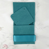 Custom Logo Jewellery Pouch Bag Microfiber Suede Velvet Earring Necklace Jewelry Bag Pouch Packaging With Insert Pad
