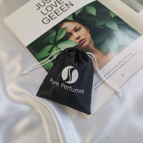 High Quality Custom Print Logo Reusable Travel Portable Color Silk Cloth Jewelry Dust Satin Drawstring Pouch Bag