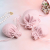 Custom Printing Logo Velvet Dice Bag Jewellery Bag Flannel Necklace Drawstring Bags Pouch for Earring Bracelet