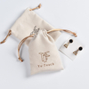 Custom Logo Soft Suede Velvet Drawstring Gift Bag High Quality Fabric Pouch for Rings Perfume Jewellery Jewelry Container