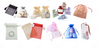 Custom Printing Logo Mesh Organza Pouch Jewelry Bags Small Drawstring Gift Bags Packaging Organza Bags Wholesale