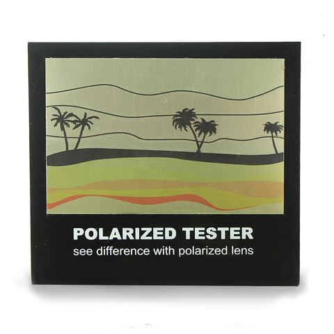 Custom Polarized Sunglasses Lens Test Cards Accept Small 1000pcs Fashion PVC&POLARIZER Customized Logo