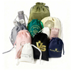 Customizable Logo Printed Velvet Drawstring Bag for Wedding Candy Gift Perfume Jewelry Bag Jewelry Storage Solution