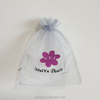 Organza Gift Bag Grey Color or Customized Acceptable Drawstring Recyclable Accept
