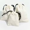 Custom Logo Printing Cotton Linen Drawstring Bag Reusable Shoe Wallet Gift Packaging Handbag Cotton Dust-proof Pouch