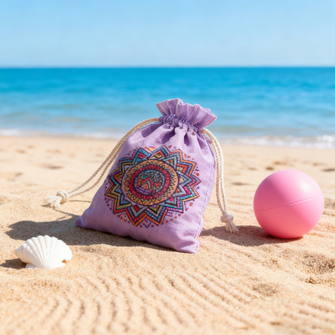 Personalized Custom Cotton Canvas Drawstring Bags with Tote and Printed Design for Shopping and Gift Packaging