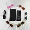 Custom PU Leather Glasses Bag for Women and Men's Eyeglasses and Sunglasses Dust Proof Glasses Bag Pouches