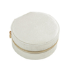 Professional Customized Velvet Zipper Closure Earring Storage Case Mini Luxury Packaging Leather Jewelry Box