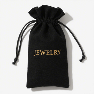 Eco-friendly Custom logo Printed Black Drawstring Cotton Bag for Gift Packaging Recyclable Cotton Pouch Bag Wholesale