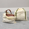 Custom Logo Printing Envelope Cotton Canvas Clothes Pillow Pouch Bag With Bow Envelope Dust Pouch Dust Filter Bag