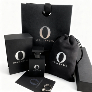 Luxury Custom Logo Printed Black Paper Jewelry Perfume Boxes Set for Gift Ring Display Jewelry Packaging Pouch & Cards