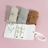 Travel Luxury Colorful Microfiber Jewelry Case Roll Bag Organizer for Necklace Bracelet Earrings Ring with Custom Logo