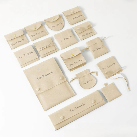 Customized Printing Logo Suede Microfiber Pink Jewelry Bag Jewelry Packaging Jewelry Display Bag Jewellery Packaging Pouch