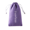 Drawstring Bag or Customized Acceptable Accept for Gifts Suede Jewelry Pouch/suede Recyclable Screen Printing,hot Stamping Black