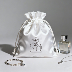 High Quality Custom Logo Silk Satin Jewelry Dust Bags Satin Drawstring Bag for Jewelry Perfume Packing Pouch Wholesale