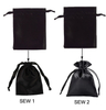 Customization Printing Silk and Satin Jewelry Drawstring Bag Pouches Collection with Logo in Multiple Colors