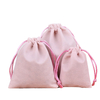 Eco-Friendly Large Velvet Pouch Large Custom Logo Drawstring Gift Jewelry Bags