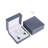 Wholesale Hot Sale Brushed Leather Paper Jewelry Box Set Velvet Ring Necklace Earrings Storage Box Elegant Packaging for Jewelry