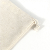 Recyclable Organic Canvas Cotton Drawstring Pouch Custom Logo Screen Printed Jewelry Packaging Small Storage Gift Bag
