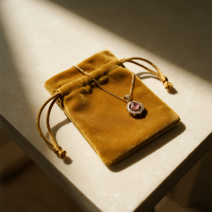 Custom Printing Logo Stylish Velvet Drawstring Packaging Jewelry Necklace Pouch Bag Velvet Suede Jewelry Pouches