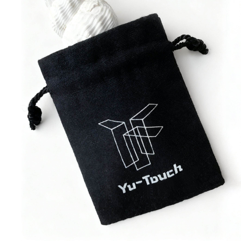 Recycle Organic Cotton Bag Black Canvas Hemp Fabric Gift Drawstring Dust Bag Jewelry Packaging Pouch Bags