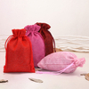 Custom Logo Linen Bags for Jewelry Gift Soap Packaging Sustainable Jute Sachet Drawstring Pouch Custom Printed Linen Jute Sack