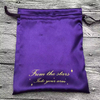 Custom Printed Satin & Organza Jewelry Pouch Jute Drawstring Ring Necklace Storage Bag for Gift Packaging