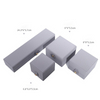 High-End White PU Leather Jewelry Box Set Custom Logo Packaging for Earrings Bracelets Necklaces Rings