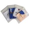 Free Reusable Luxury Gold Earring and Transparent Necklace Display Set Sealed Zip Lock Jewelry Pouch Bag for Shoes and Clothing