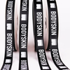 2.5cm Accept Custom Recycled Polyester Wired Ribbon ,christmas Grosgrain Gift Ribbon