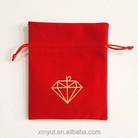 Custom Printed Velvet Pouch/velvet Bag Gift Drawstring Recyclable 81 Colors 81 Colors on Hand or Customize Acceptable Accept