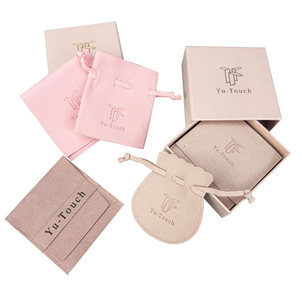 Lovely Jewelry Pouch Microfiber Jewelry Packaging Bag With Custom Logo Jewelry Organizer Bag Velvet Bag