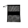 Durable Black Small Polyester Mesh Pouch Bag with logo Label