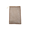 Durable Black Small Polyester Mesh Pouch Bag with logo Label