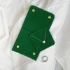 Custom Button logo Printed Small Envelope Flap Bag Luxury Suede Necklace Jewelry Collection Bag