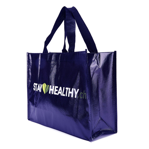 Custom Reusable Glossy Laminated Non Woven Shopping Bag for Market Drawstring Bags Tote Handle Accept Customized Logo Gift