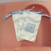 Custom Embroidered Logo Luxury Silk Satin Dust Bag Gift Storage Bags Satin Drawstring Pouch for Baseball Cap