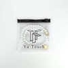 Custom Logo Mini Frosted PVC Plastic Jewelry Pouch Cosmetic Slide Zip Lock Packaging Bags for Jewelry Rhinestones Glitter